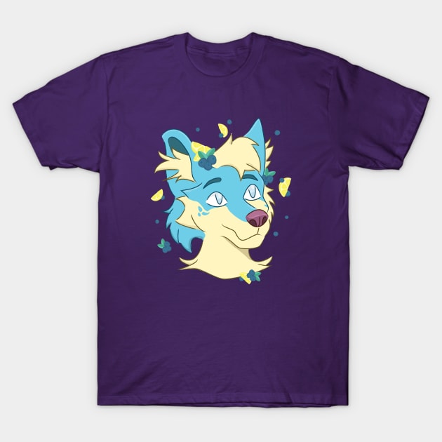 Blueberry Lemon Furry T-Shirt by Textual